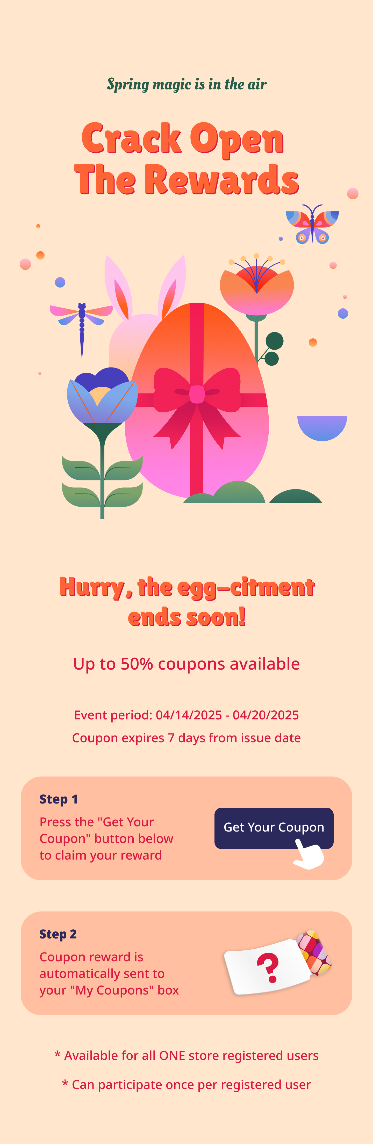 OneStore Spring Easter Landing Page