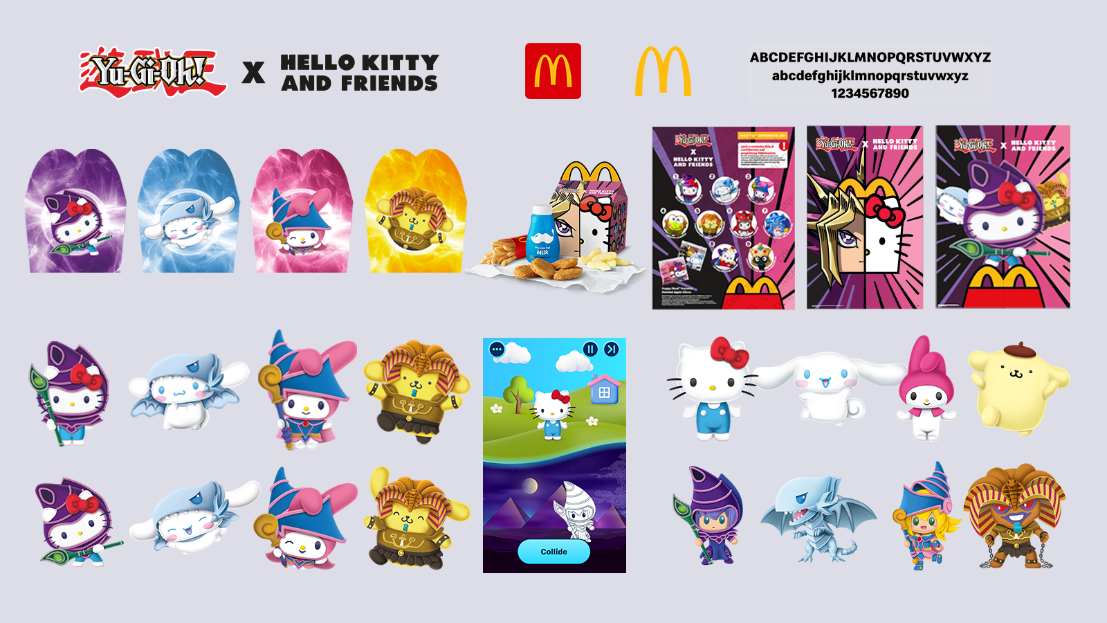 McDonald's Hello Kitty Yu-Gi-Oh Assets